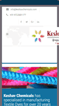 Mobile Screenshot of keshavchemicals.com