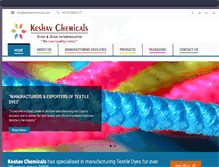 Tablet Screenshot of keshavchemicals.com